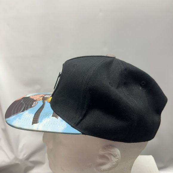 Naruto Shippuden Hidden Leaf Snapback Hat Cap Anime Manga OSFM Black - Picture 4 of 7